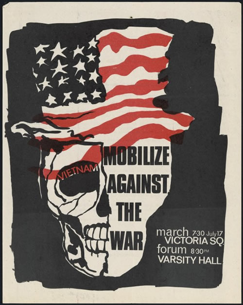Anti-Vietnam war poster, 1966