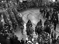 New Zealand servicemen marching after Armistice Day