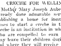 Creche for Wellington, 1903
