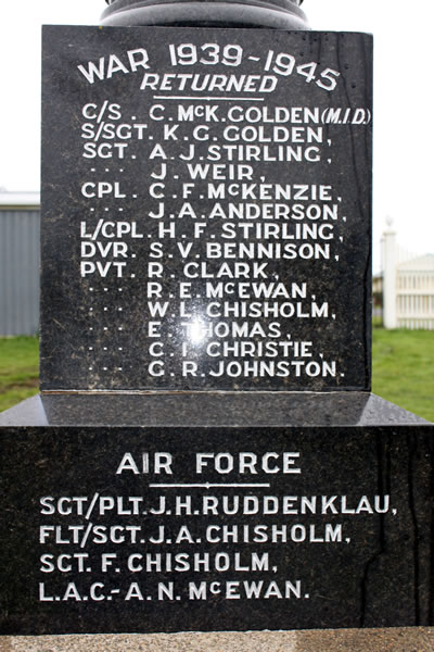Fortrose memorial detail