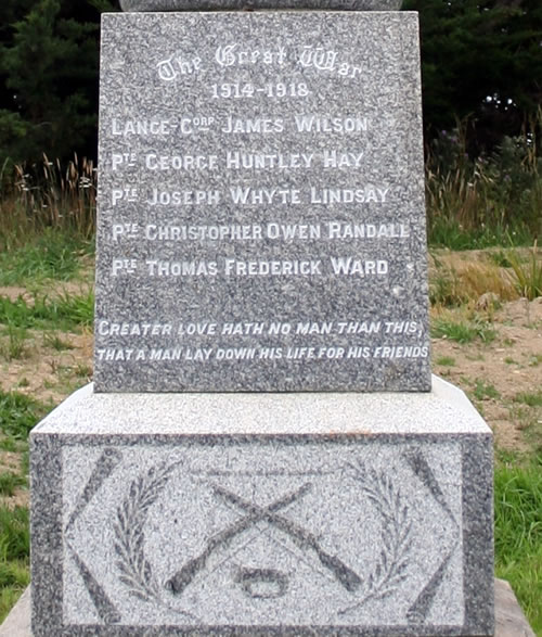 Glenomaru memorial