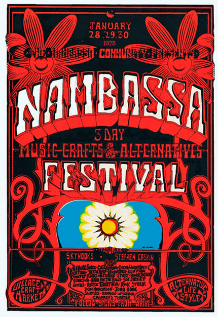 Nambassa festival poster 1978