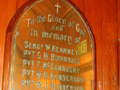 St James Church roll of honour board