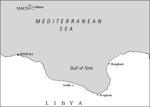 maps of libya. Libyan campaign map, December