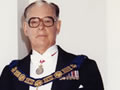 Sir Keith Holyoake wearing Masonic regalia