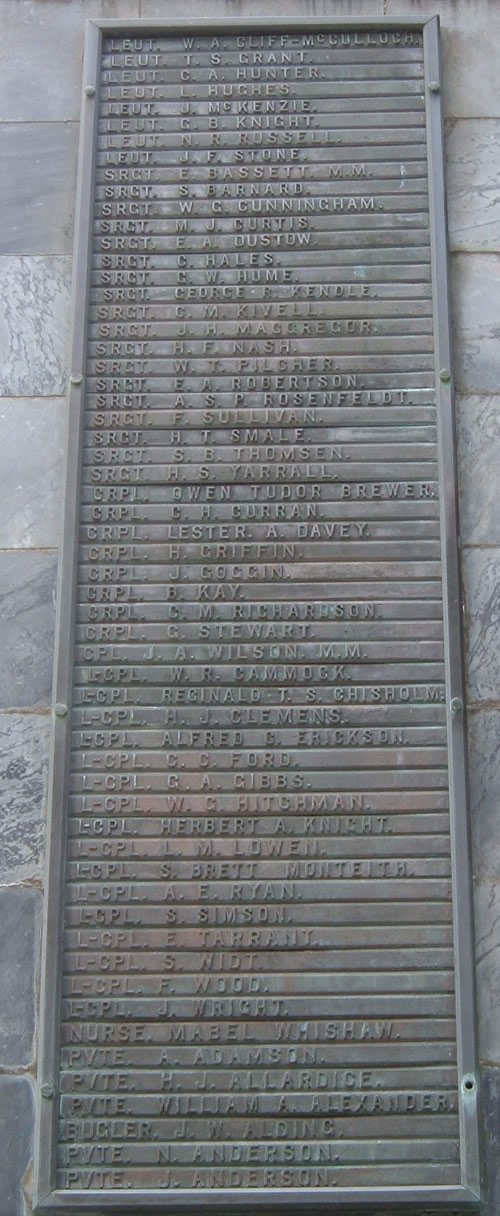 Dannevirke cenotaph detail