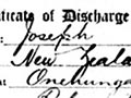 Joseph Dempsey discharge papers