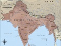 Map of British India in 1914