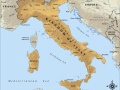 Map of Italy in 1915