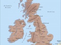 Map of the United Kingdom of Great Britain and Ireland in 1914