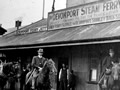 Strike breakers guarding the Devonport Steam Ferry's offices