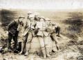 Receiving news from home on the battlefield Receiving news from home on the battlefield