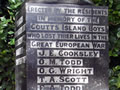 Coutts Island war memorial