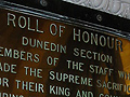 Dunedin railway station war memorial