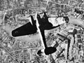 German bomber over London German bomber over London