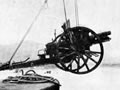 Arrival of presentation gun, Cook Islands