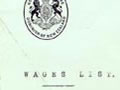 Wages list for governor-general staff
