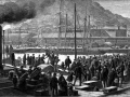 Immigrants landing at Lyttelton 