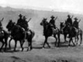 Mounted troops beside Suez Canal Mounted troops beside Suez Canal