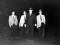 Police officer and search volunteers at Tangiwai