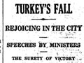 Turkey surrenders