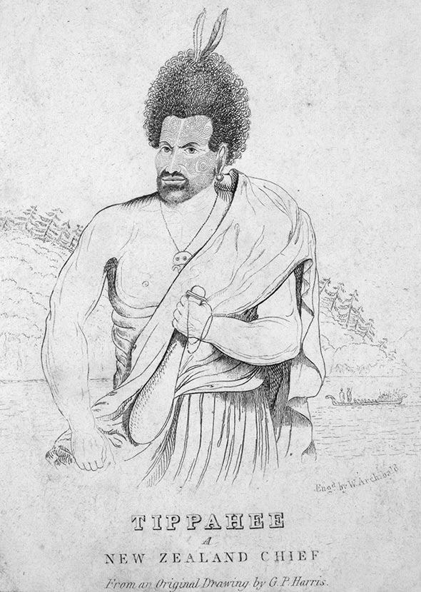 Drawing of Te Pahi