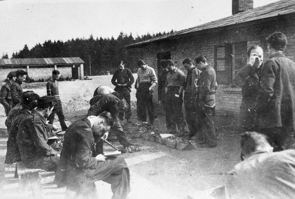 POWs peeling swedes