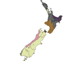 Māori language by region (map)